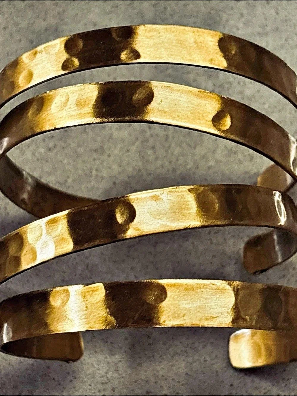 1970’s Hammered Gold Cuff Bracelet